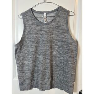 Athleta Womens In Motion Tank Top Heathered Gray Space Dye Size Large